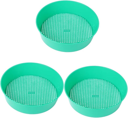 Bonsai Tools DIY Tools Mining Sand Sifter Mesh Filter Sifter Plastic Sand Grader Dispenser Gardening Supplies Stone Riddle Plastic Sieve Light