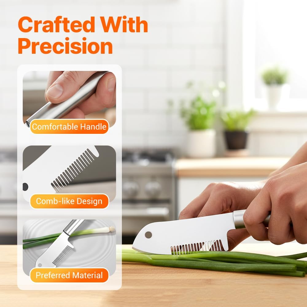 Stainless Steel Multi-purpose Julienne Peeler, Vegetable Julienne Slicer Quick & Easy Kitchen Shredder, With Comfortable Handle and Hanging Hole (2PCS)