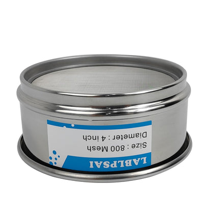325 Mesh Lab Sieves 4" Diameter 304 Stainless Steel Wire Cloth Test Sieve for Industrial Laboratory Home