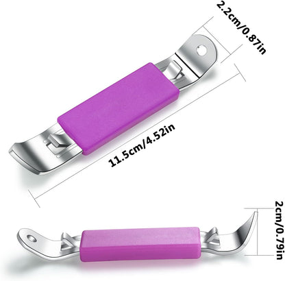 3 Pieces Magnetic Bottle Openers Can Opener Classic Beer Opener Stainless Steel Small Bottle Opener Can Tapper with Magnet for Camping and Traveling HANCELANT (Black Blue Fuchsia)