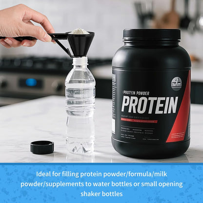 Measuring Scoop with Funnel for Filling Water Bottles with Protein Powder Milk Powder Filling Resuable K Cup Coffee Capsule with Coffee Grounds