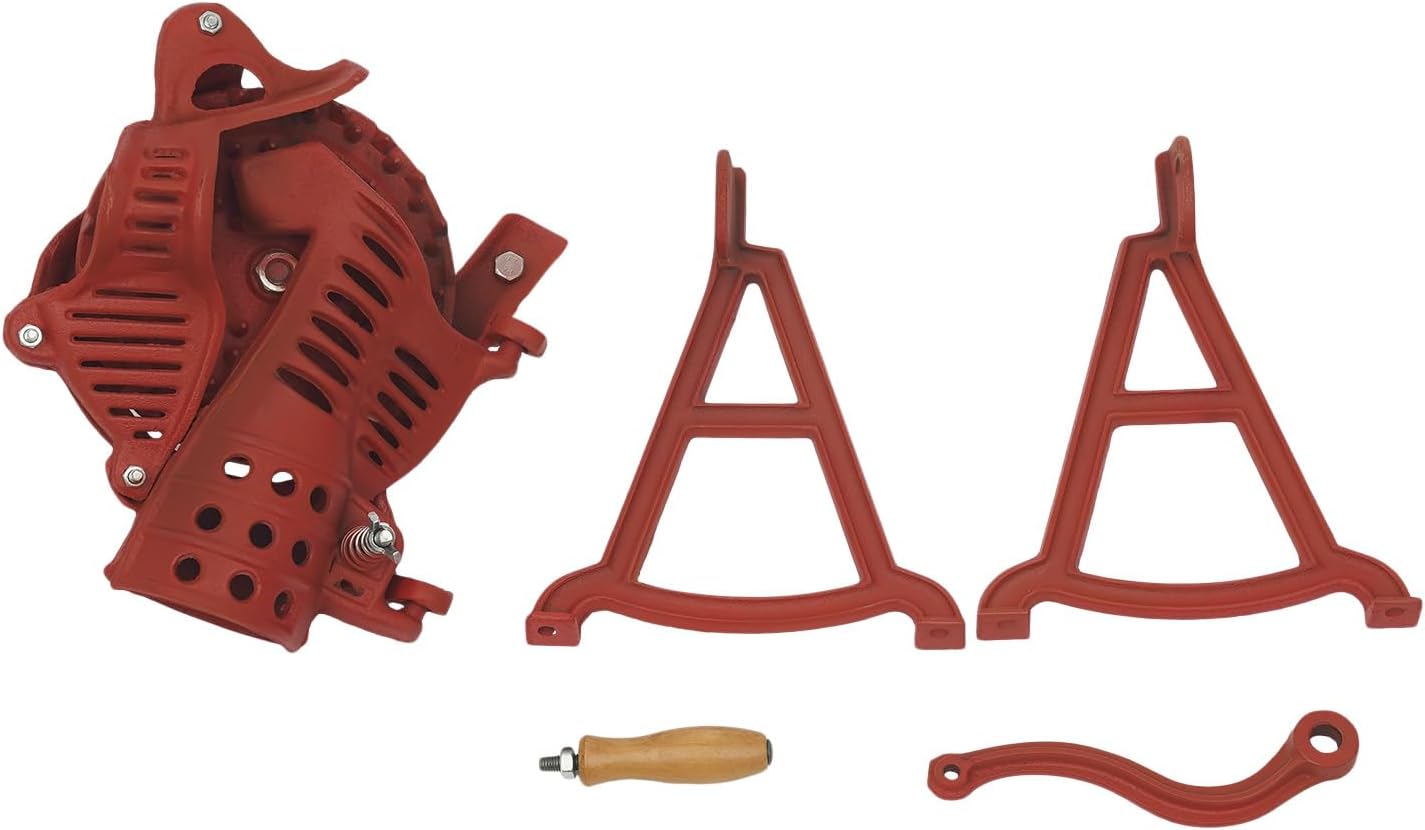 Corn Sheller Hand Crank, Cast Iron Corn Cob Thresher with Stand, Manual Quick Corn Cob Stripper Tool for Home Use, Heavy Duty Corn Cob Stripper for Small Farm and Household Usage