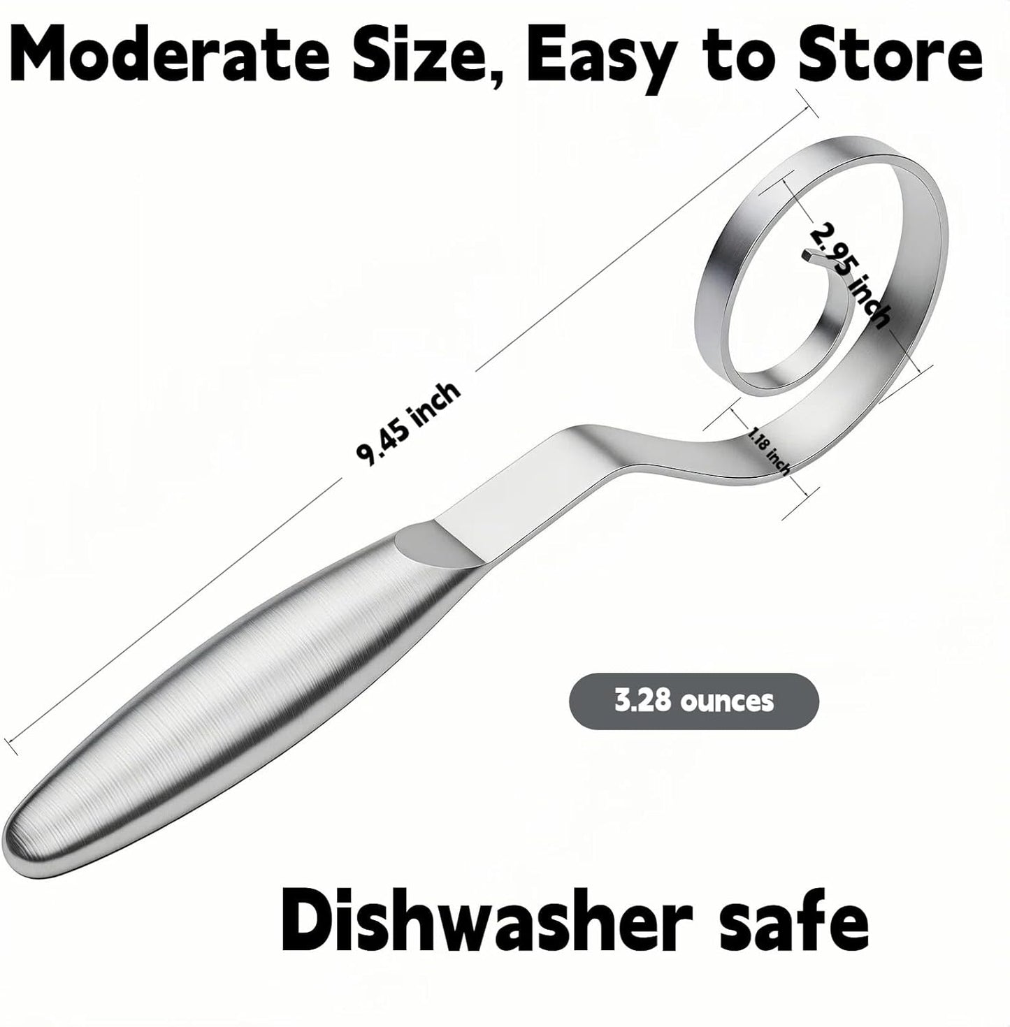 Maxjoy Danish Dough Whisk Wooden Dutch Bread Mixer with Stainless Steel Hook for Sourdough Baking Hand Tool