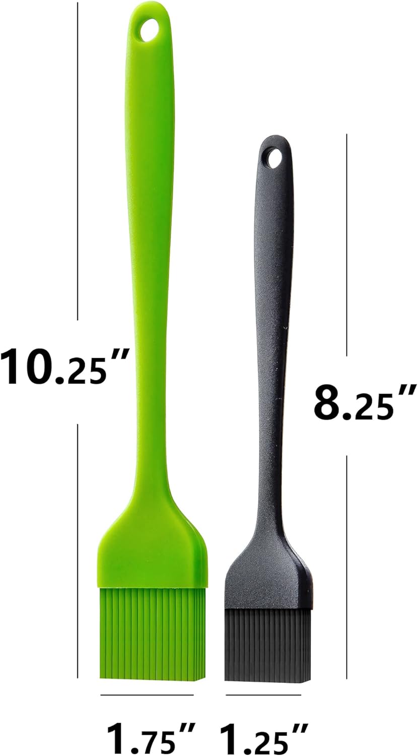 Silicone Basting Pastry Brush for Baking Cooking Bbq Grill Spread Oil Butter Sauce 2 Pack