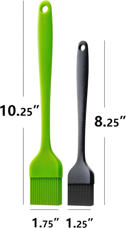 Silicone Basting Pastry Brush for Baking Cooking Bbq Grill Spread Oil Butter Sauce 2 Pack