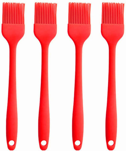 Silicone brush, Oil Brush for BBQ Kitchen Cooking Baking and Grilling (2 PCS,pink) - Colors B