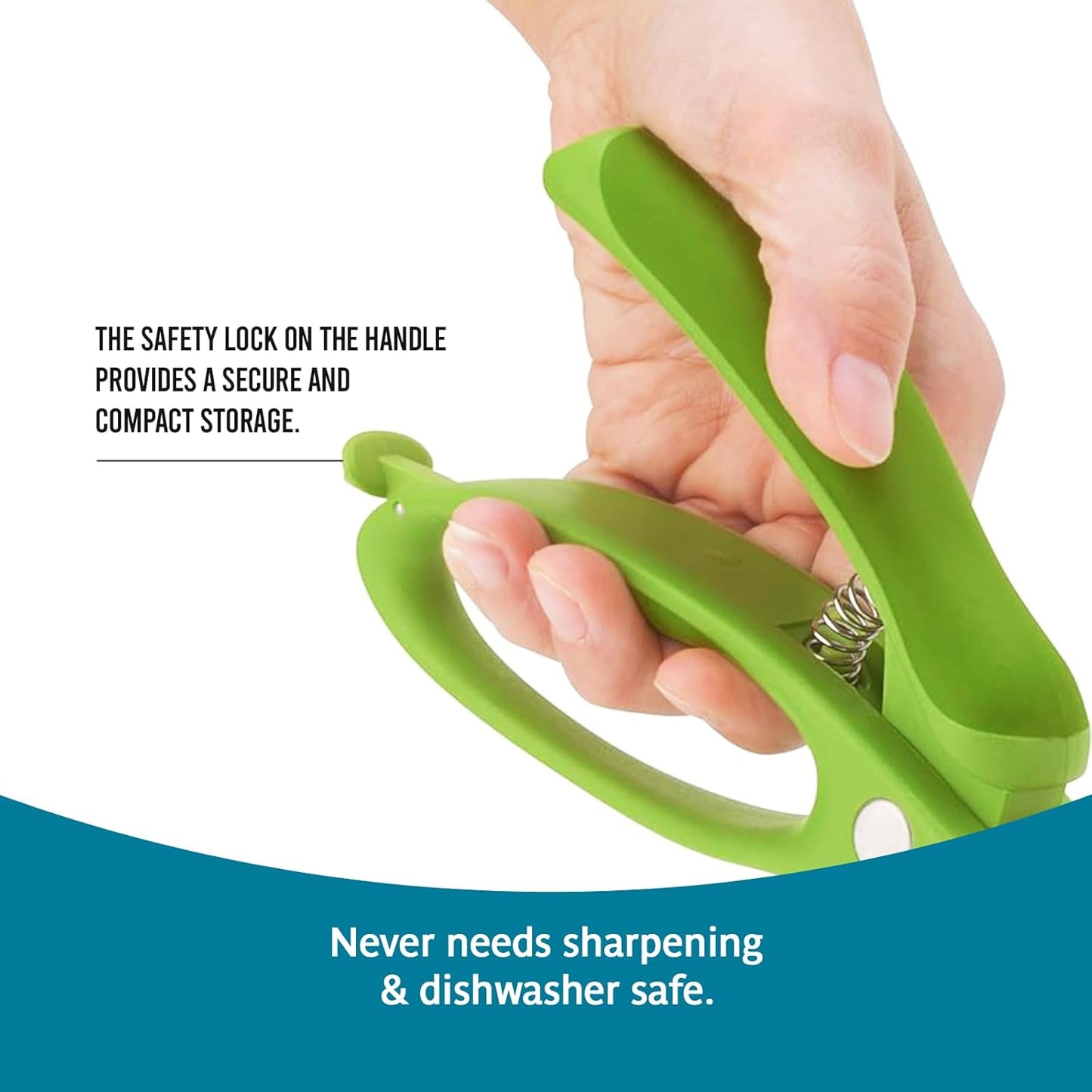 Trudeau Toss and Chop Salad Tongs, Green (09610135)