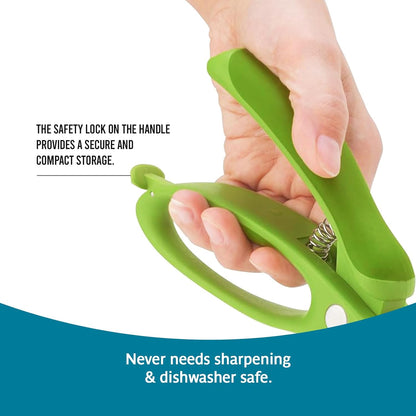 Trudeau Toss and Chop Salad Tongs, Green (09610135)