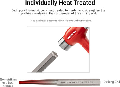 TEKTON 1/8 Inch Roll Pin Punch | 66064 | Made in USA