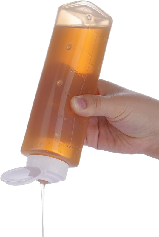 NiHome No Drip Honey Dispenser, 10 oz BPA-Free - Superior Leak-Proof Design Ensures Precise, Mess-Free Pouring with a Simple Squeeze. Perfect for Honey, Syrup, Ketchup & More(2PCS)