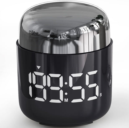 Digital Kitchen Timer,Countdown Countup Timer with Large LED Display Volume Adjustment,Timer for Cooking, Classroom Time for Kids and Teachers. (Silver)