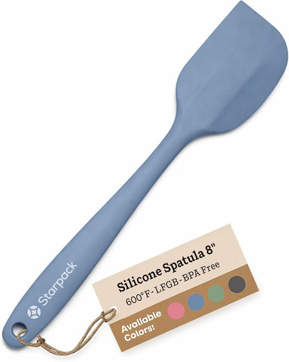 Starpack 'Scrape and Stir' Silicone Rubber Spatula Set (4-Piece) - LFGB Non Toxic, 600°F Heat Resistant, BPA-Free, One-Piece Kitchen Baking Spatulas - Dishwasher Safe for Nonstick Cookware Earthy Pink