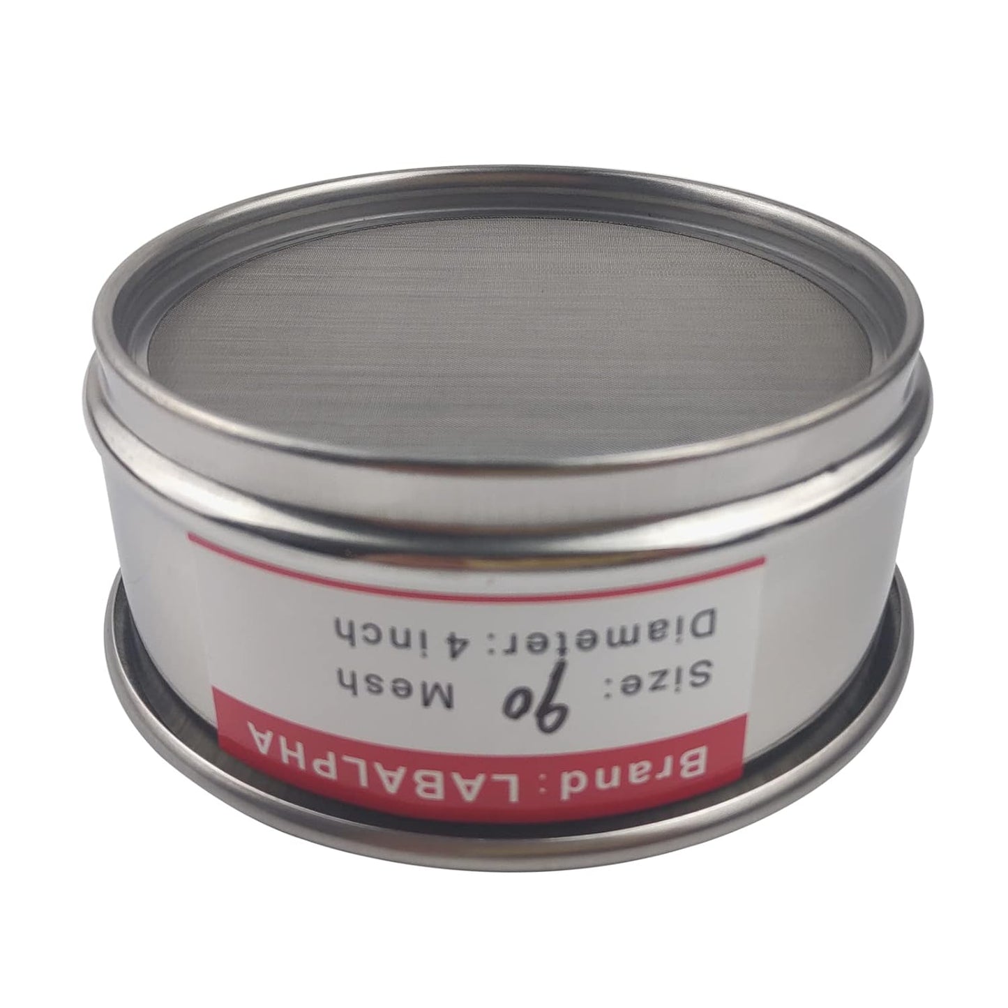 LABALPHA 70 Mesh Lab Sieves, Test Sieve #70 Mesh, 4'' Diameter, 304 Stainless Steel Wire Cloth (0.22mm)