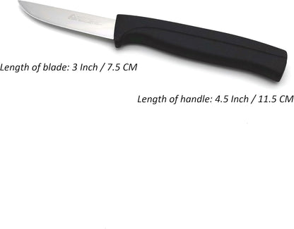 Tomato Knife - MATTSTONE HILL 5 Inch Serrated Kitchen Utility Knife, Serrated Cheese Tools, German X50CrMoV Steel, Red Handle