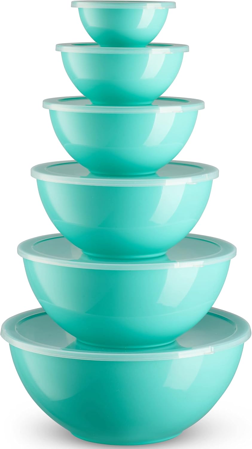Table Concept Mixing Bowls with Airtight Lids, Stainless Steel Nesting Bowl Set for Space Saving Storage, Ideal for Cooking, Baking, Prepping & Food Storage