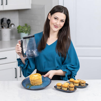 Batter Dispenser with Squeeze Handle - Pancake Batter Dispenser, Pancake Dispenser for Better, Cupcake Batter Dispenser, Pancake Pourer Dispenser, Pancake Mix Dispenser, Waffle Batter Dispenser