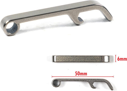Titanium Keychain Beer Bottle Opener Keychain 2Pcs
