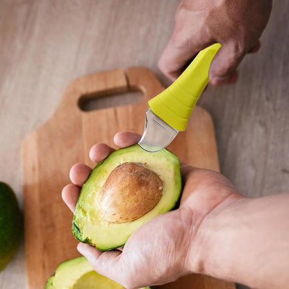 3-in-1 Avocado Slicer Tool with Pit Remover, Avocado Cutter & Peeler, Avocado Cutter Tool,Ergonomic Avocado Knife for Safe Cutting, Avocado Tool for Any Sizes, Avocado Slicers Gift Set