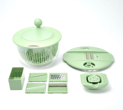 Henning Lee 10pc Multi Function Salad Spinner & Prep Bowl (Red)