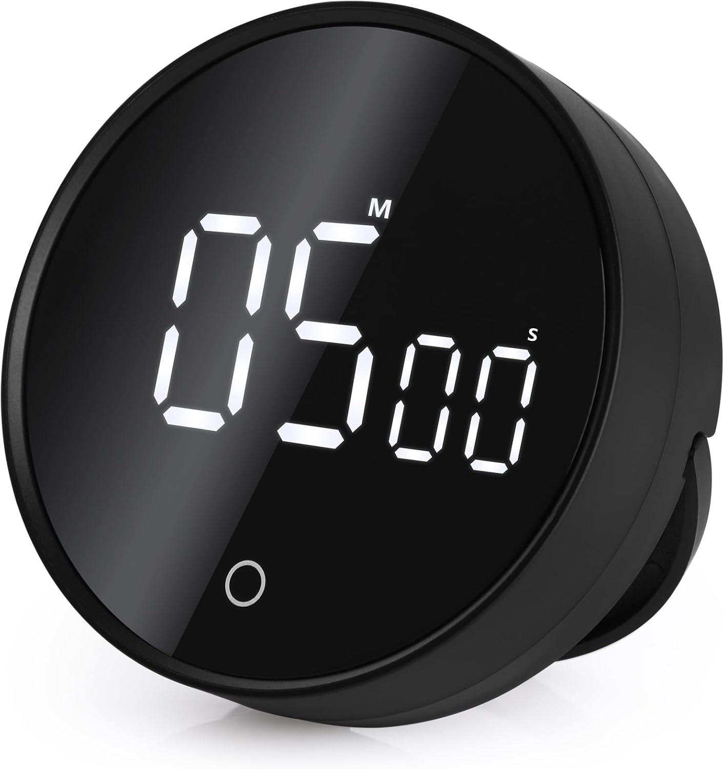 GeeRic Digital Kitchen Timers, 199 Minutes Countdown Countup Rotary Timer, Large LED Stopwatch, Volume Adjustable Kitchen, Study, Workout, and Office Timer Black
