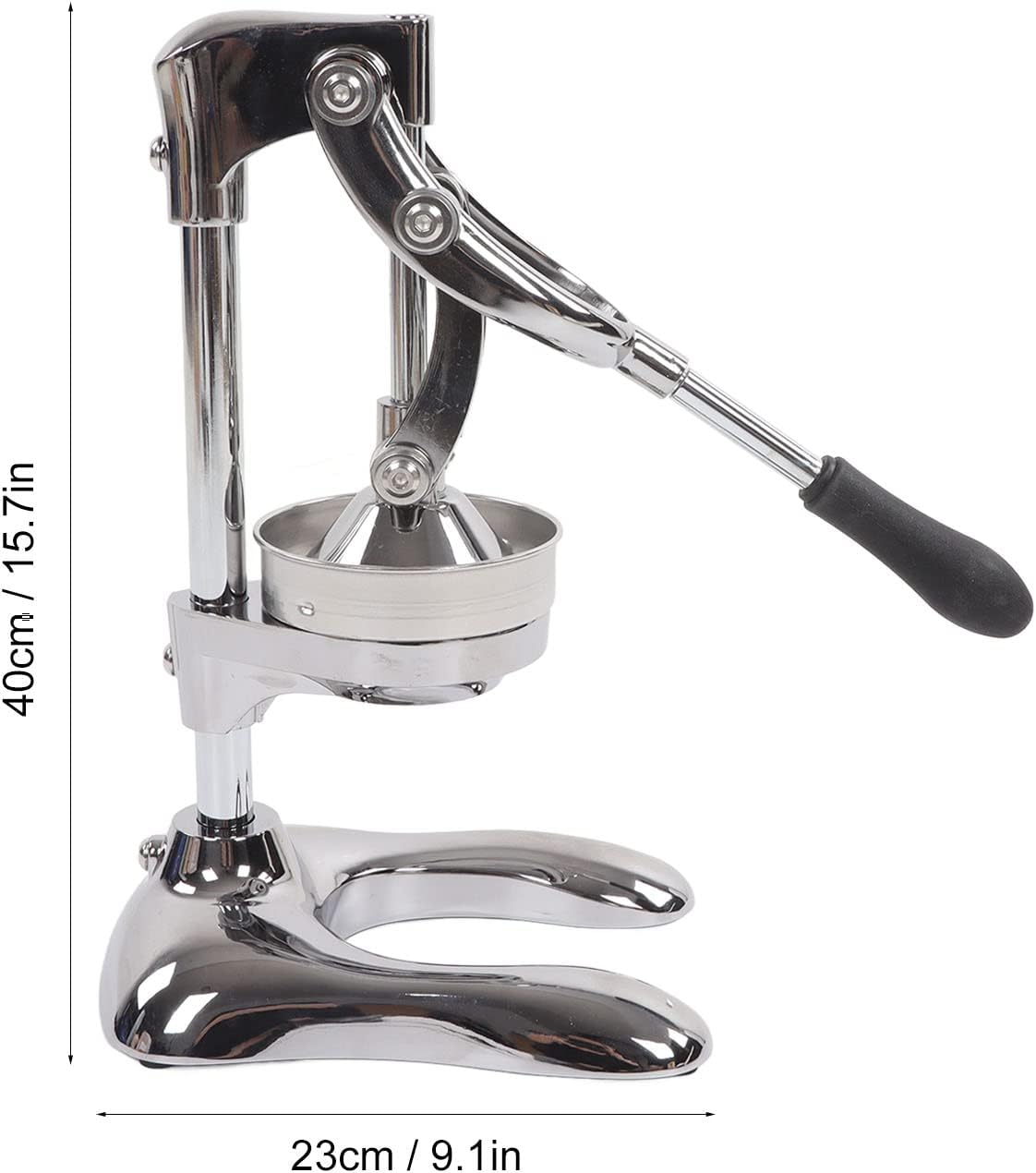 Nutripress Manual Juicer Stainless Steel Large Orange Squeezer Manual Press Juicer Separate Design Hand Pressed Juicer Fruit Squeezer With U Shaped Base Manual
