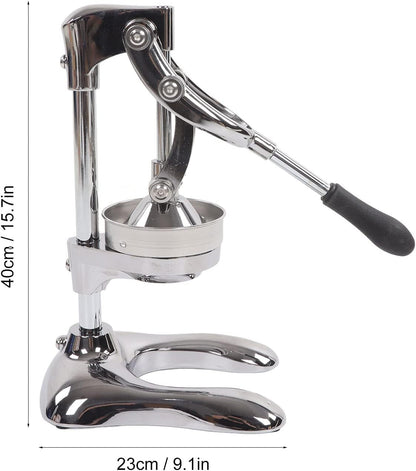 Nutripress Manual Juicer Stainless Steel Large Orange Squeezer Manual Press Juicer Separate Design Hand Pressed Juicer Fruit Squeezer With U Shaped Base Manual