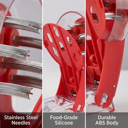 Stainless Steel Cherry Pitter Tool with Lock Design - Anti-Juice Splash Cherry Corer