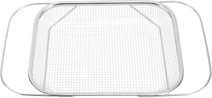 Yosoo Expandable Stainless Steel Colander, Over The Sink Colander with Fine Mesh Basket Kitchen Strainer for Strain Drain Rinse Vegetables Fruits Dishes (Silver)