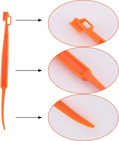 LUTER Orange Peeler Citrus Remover Plastic Slicer Cutter Easy Fruit Opener Kitchen Gadget for Orange, Avocado (Orange)