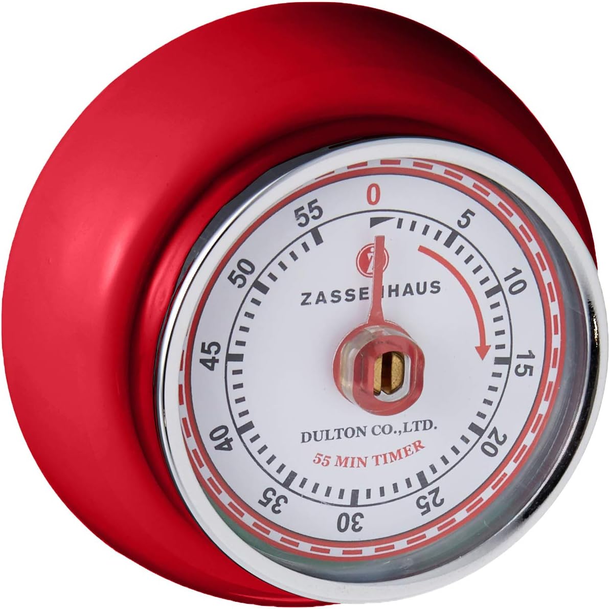 Zassenhaus Magnetic Retro 60 Minute Kitchen Timer, 2.75-Inch, Teal