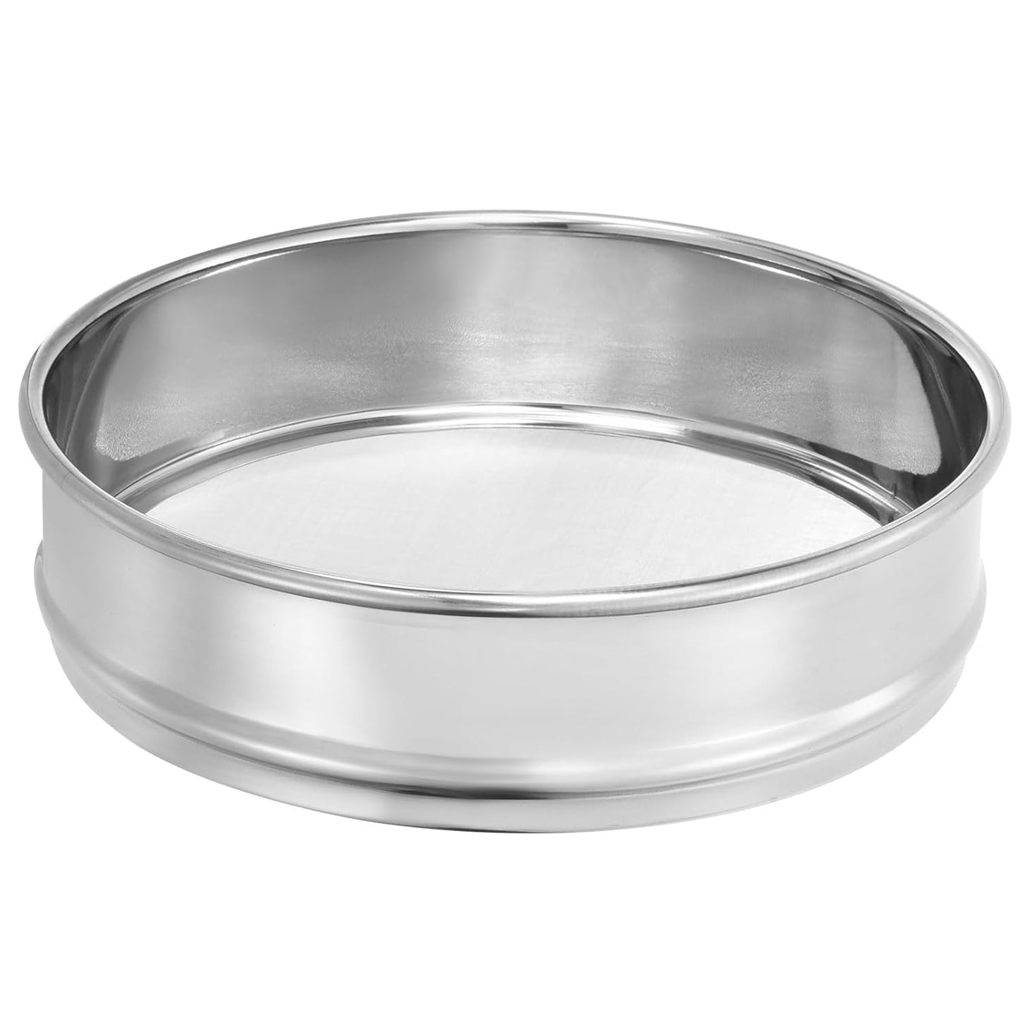 PATIKIL 40 Mesh Lab Sieve, 8" Diameter Test Sieve 304 Stainless Steel Wire Cloth (0.45mm) for Industrial Laboratory - Colors B