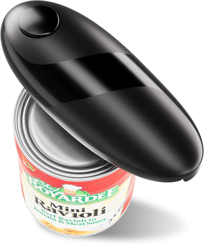Electric Can Opener for Seniors - One Touch Automatic Kitchen Gadget, Smooth Edge Design for Safety & Arthritis-Friendly Use, Works with All Can Sizes