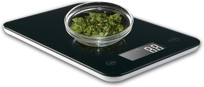 Ozeri Touch Professional Digital Kitchen Scale (12 lbs Edition), Tempered Glass in Elegant Black