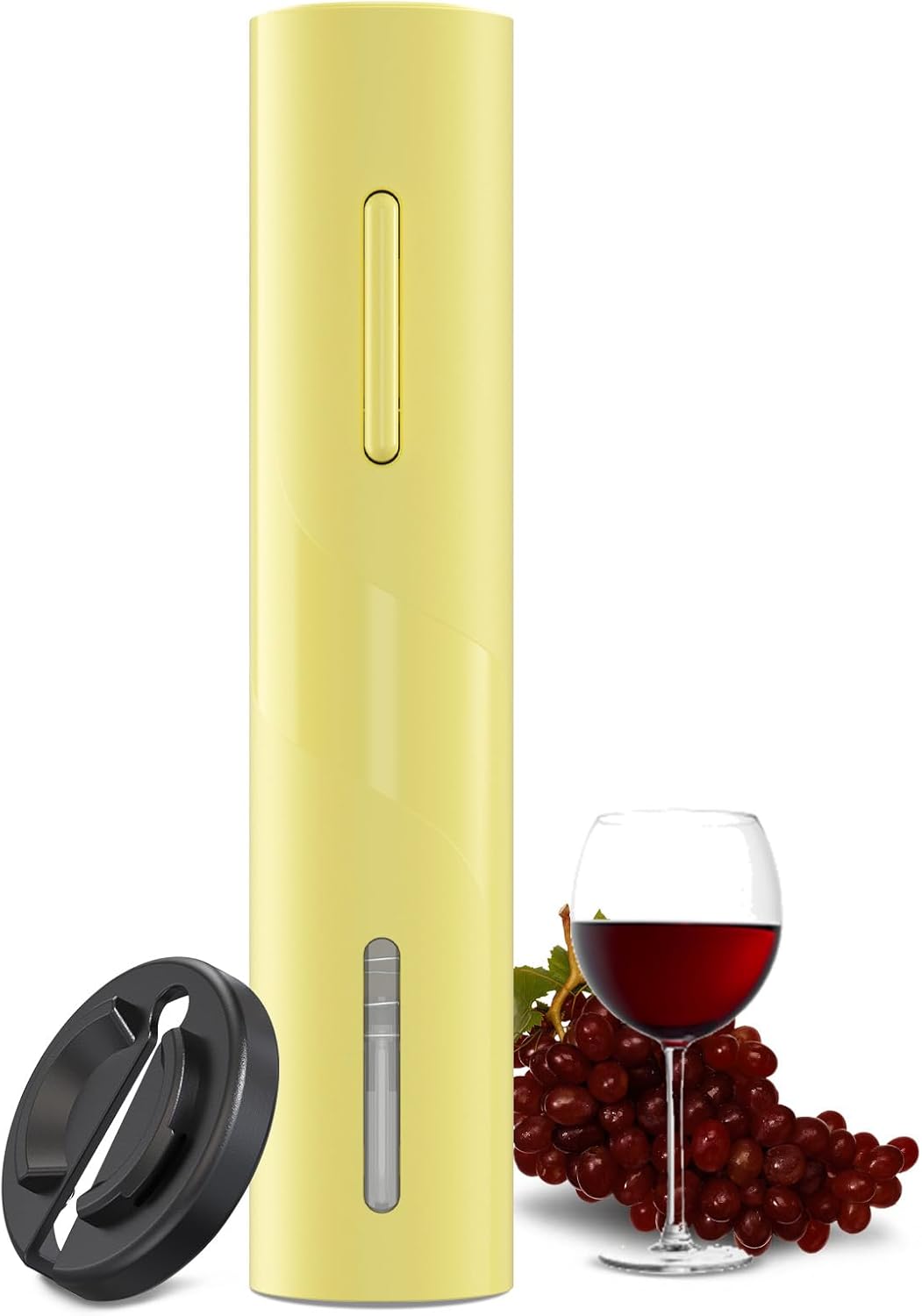 COKUNST Electric Wine Opener, Battery Operated Wine Bottle Openers with Foil Cutter, One-click Button Corkscrew Remover for Home Kitchen Party Wedding