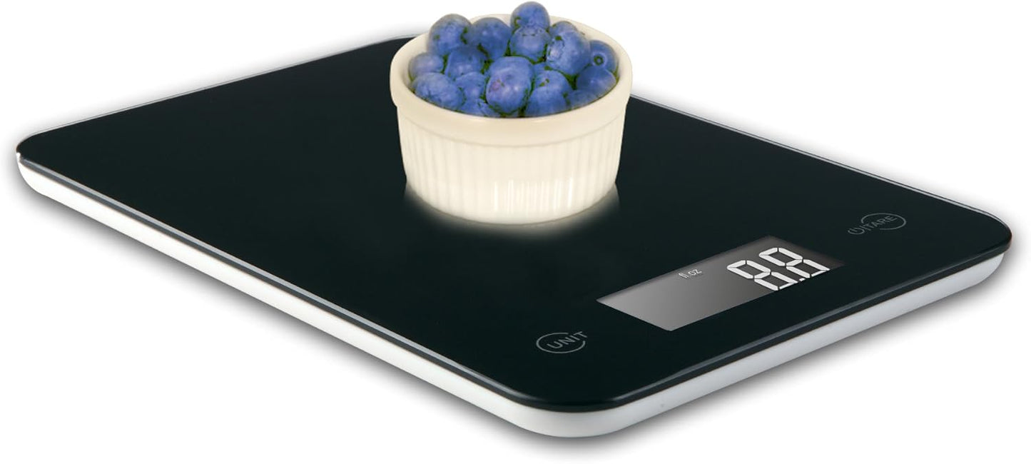 Ozeri Touch Professional Digital Kitchen Scale (12 lbs Edition), Tempered Glass in Elegant Black