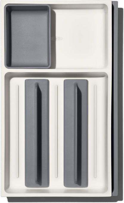 OXO Good Grips Kitchen Drawer, Expandable Utensil Organizer, White