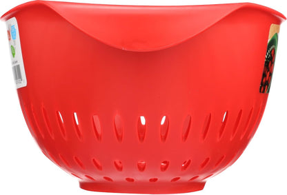 Preserve Small Colander, Made from Recycled Plastic, 1.5 Quart Capacity, Red