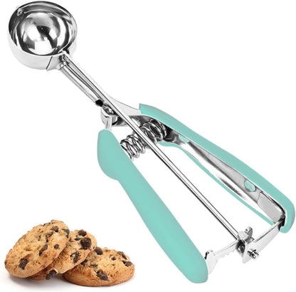 Cookie Scoop, Ice Cream Scoop, 1Tbsp/15 ml/0.5oz Cookie Scoops for Baking, 18/8 Stainless Steel Cookie Scooper for Baking, Ice Cream Scooper with Trigger Release, Cookie Dough Scoop with Non-slip Grip