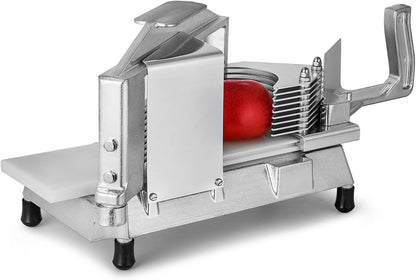 VEVOR Commercial Tomato Slicer 3/16 inch Heavy Duty Tomato Slicer Tomato Cutter with Built-in Cutting Board for Restaurant or Home Use (3/16 inch)