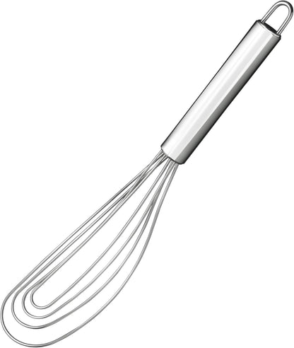 Whisk, Stainless Steel Spring Whisk, Balloon Whisk Egg Beater for Blending, Whisking, Beating, or Stirring