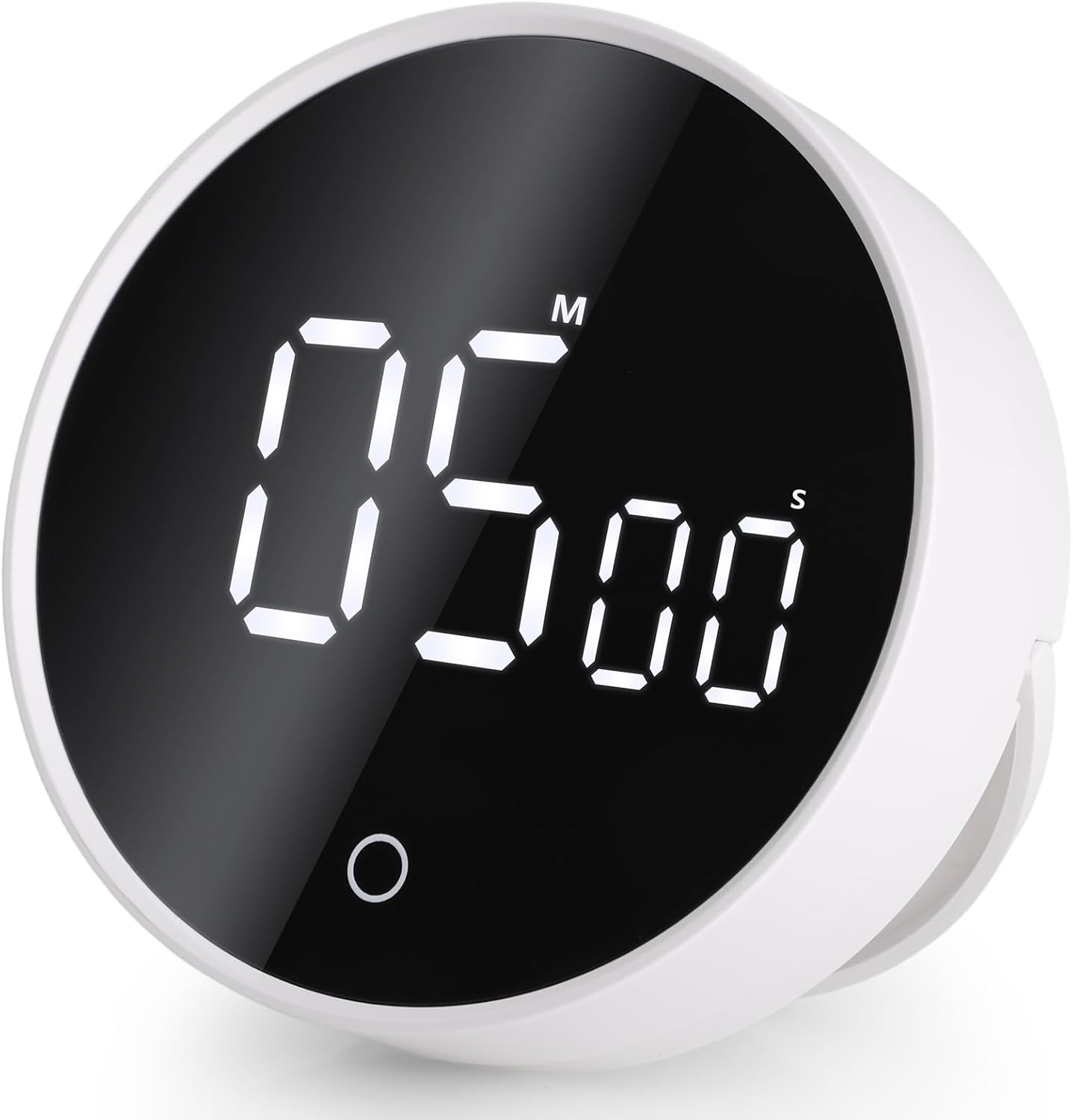 GeeRic Digital Kitchen Timers, 199 Minutes Countdown Countup Rotary Timer, Large LED Stopwatch, Volume Adjustable Kitchen, Study, Workout, and Office Timer Black