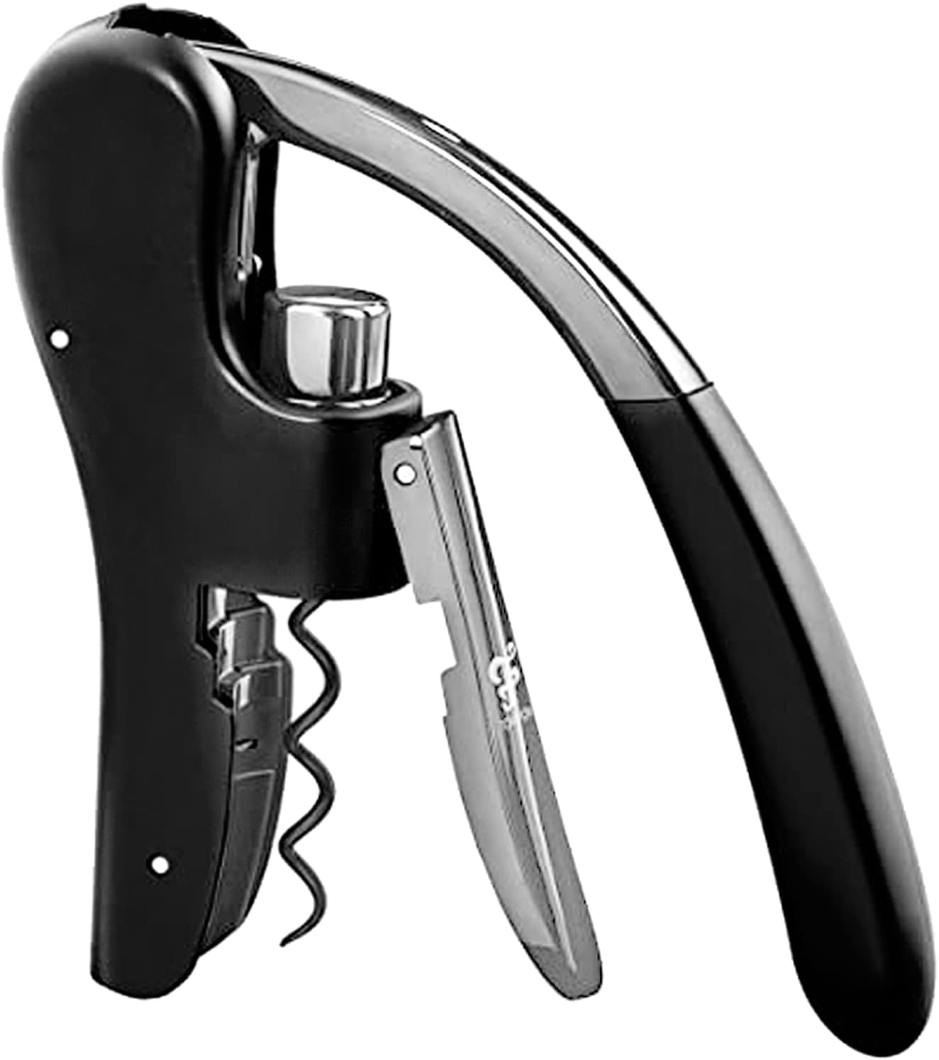 OGGI Wine Opener, Wing Corkscrew, Metal Manual Wine Bottle Opener, Multifunctional Cork Screw for Home & Waiters with Beer Bottle Opener, Durable Design