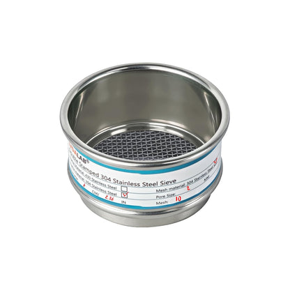 Full 304 Stainless Steel Mesh Sieve Screen, LVDALAB 100 Mesh (0.15mm) Aperture, 2.4inch(6CM) Dia Standard Sample Analysis Test Sieves Sifters Strainer for Industrial Laboratory Homes