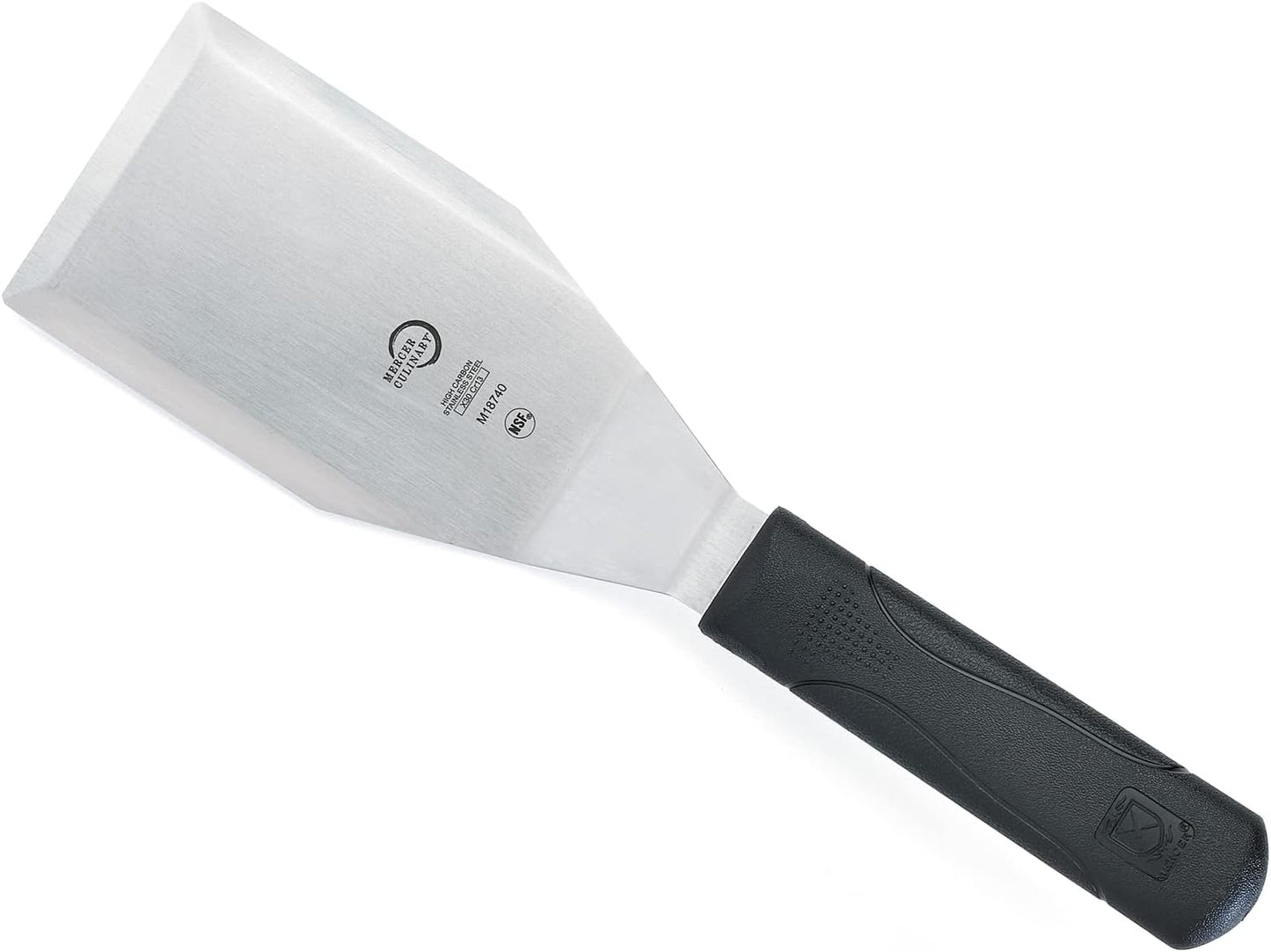 Mercer Culinary Millennia Bench Scraper, 5 7/8 Inch X 3 1/2 Inch Blade, Black Handle