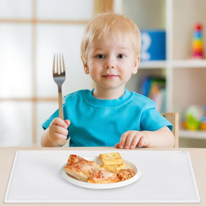 Standard Silicone Mat,Black Baking Mat-Food Grade Kids Dinner Table Placemat Non Slip Counter Mat with Raised Edges Heat Resistant Mat for Air Fryer Nonstick Pastry Dough Mat(1 Pack 23.6'' x 15.7'')