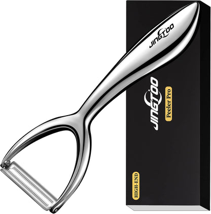 Premium Vegetable Peeler Stainless Steel，Ultra Sharp Potato Peelers, Fruit Veggie Peeler Swivel Blade, Y Shaped Apple Carrot Peelers for Kitchen Ergonomic Handle - 5 Years Warranty (Serrated)