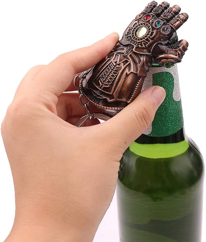 2-Pack Hammer Keychain Bottle Opener and Glove Keychain Bottle Opener, Beer Gifts Bottle Opener for Men, Husband, Dad, Grandpa, Boyfriend