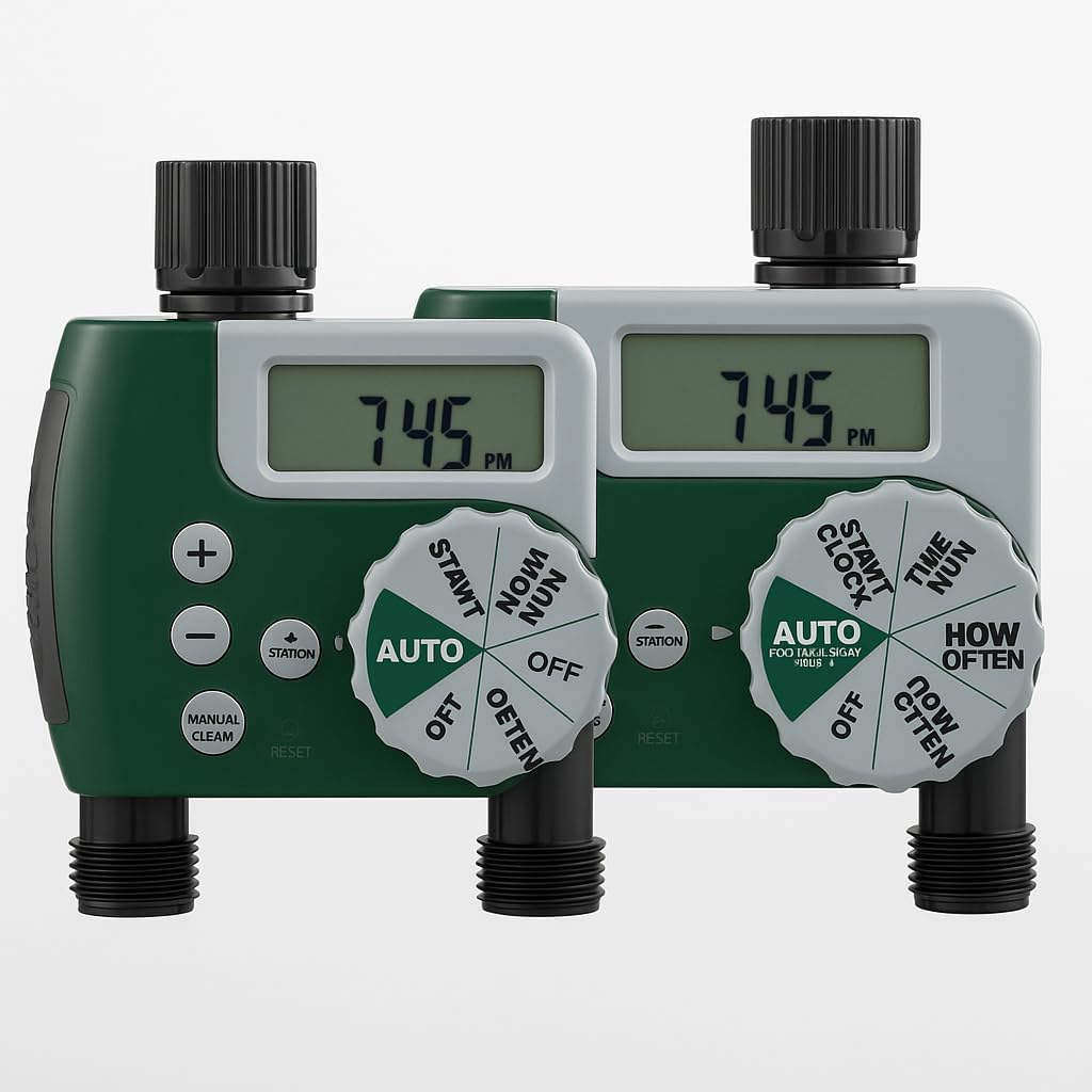 Orbit 62067 1-Outlet Programmable Digital Hose Watering Timer, 2-Pack