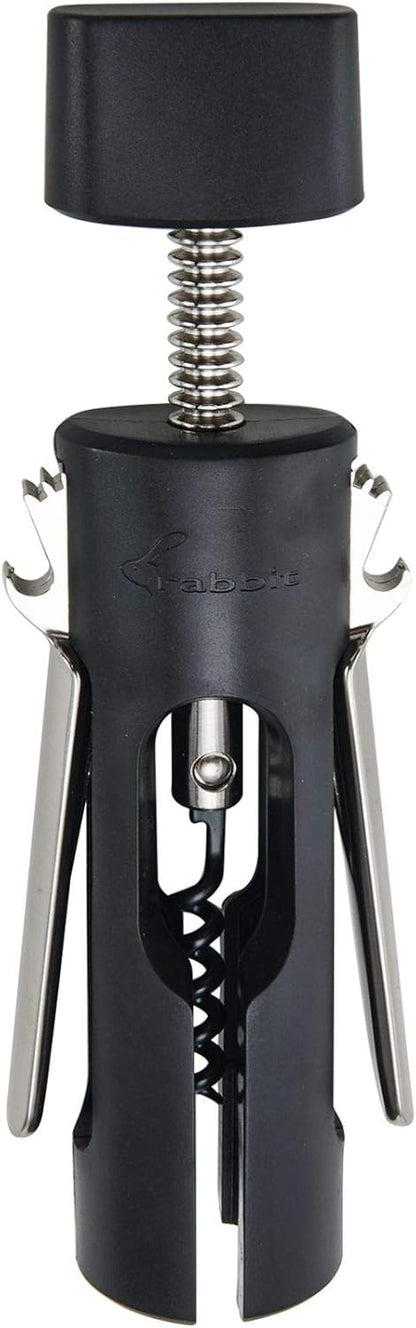 Rabbit Wing Corkscrew, Non-Stick Spiral, Black