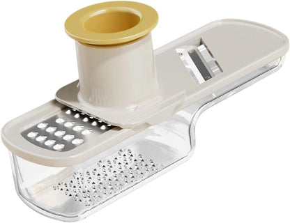 Ginger Garlic Grater Ginger Garlic Grinding Cooking W Container Multi Purpose Easy Grip Manual Kitchen Tool for Baking, Green